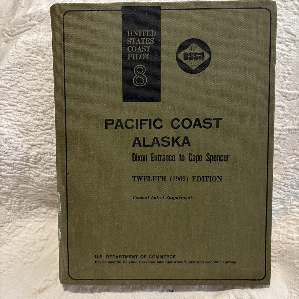 1969 United States Coast Pilot Pacific Coast Alaska HC navigation guide